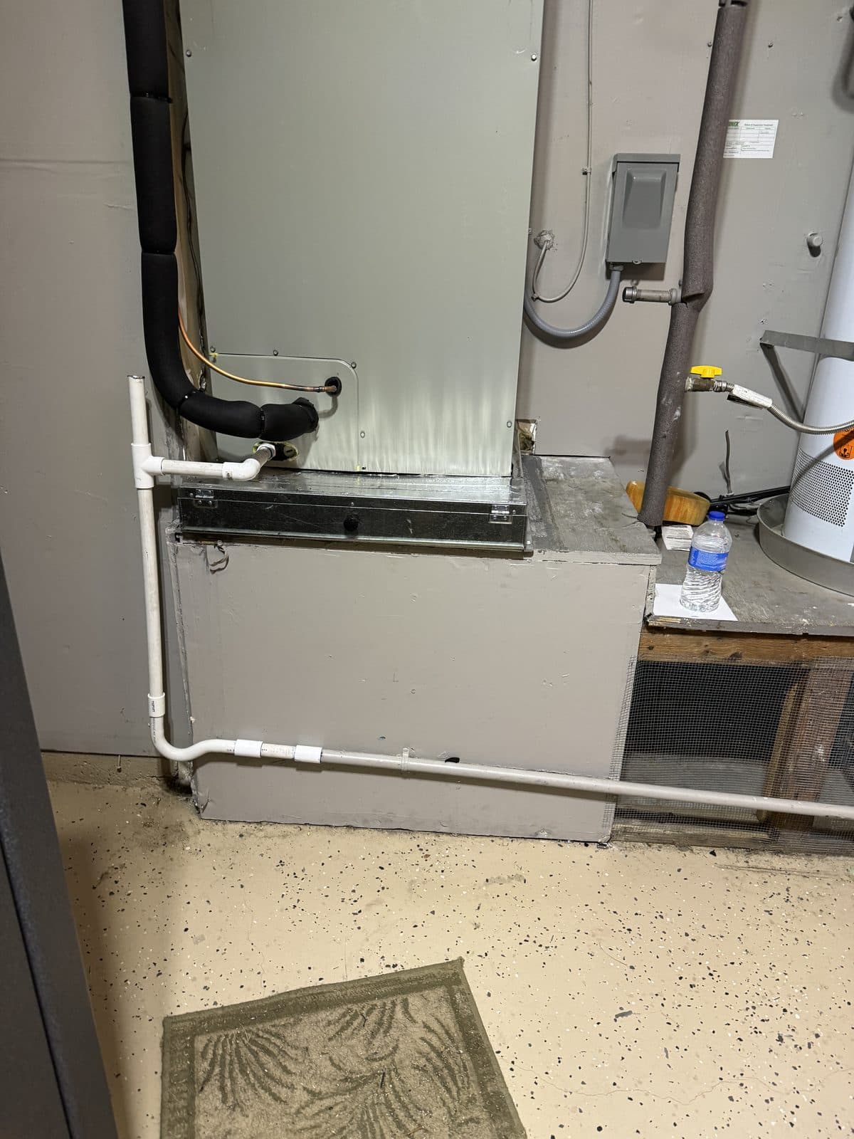 Evaporator coil inspection during an HVAC tune-up