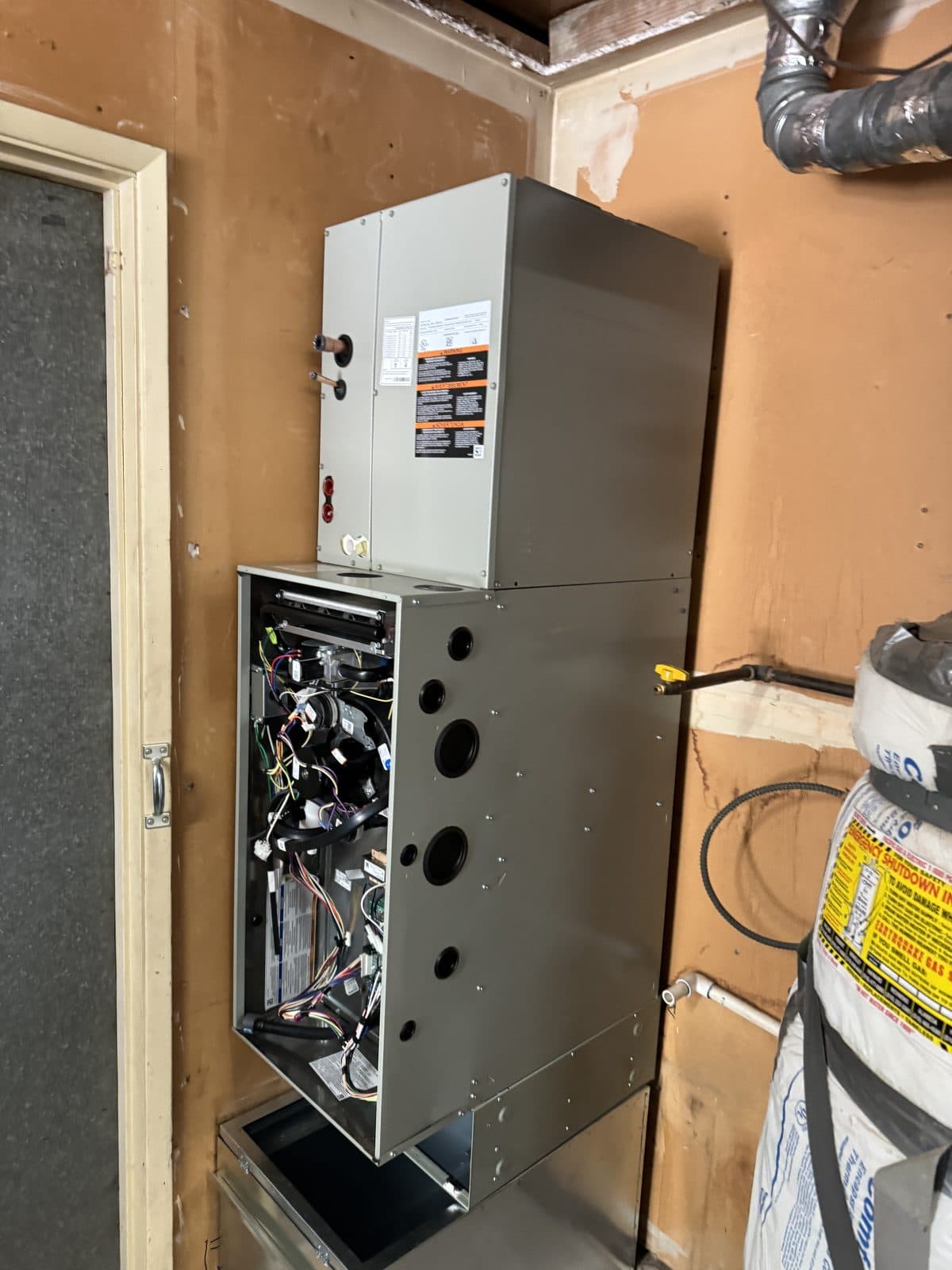Furnace installation by New Day HVAC in the Sacramento area