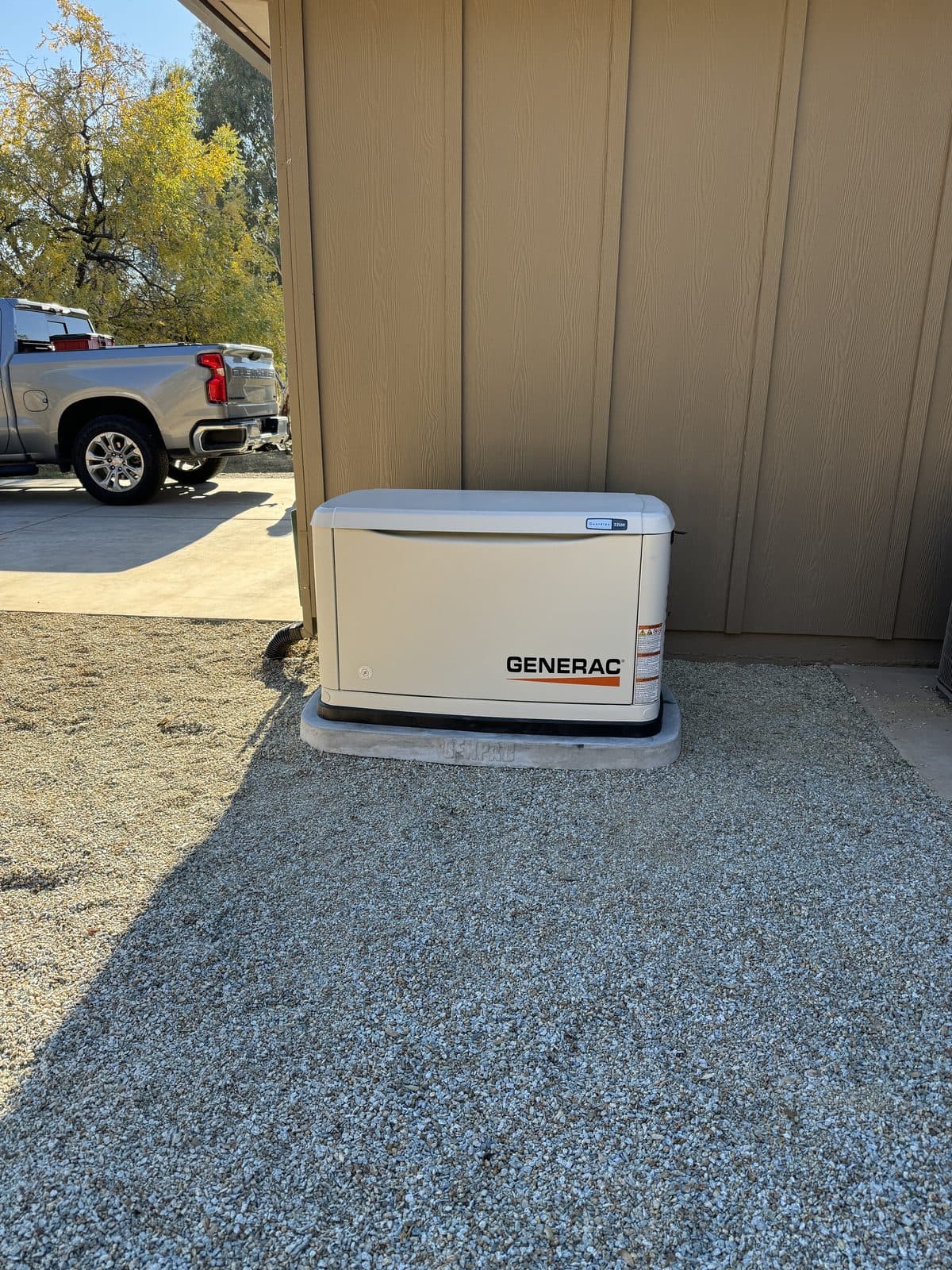 Generac standby generator installation