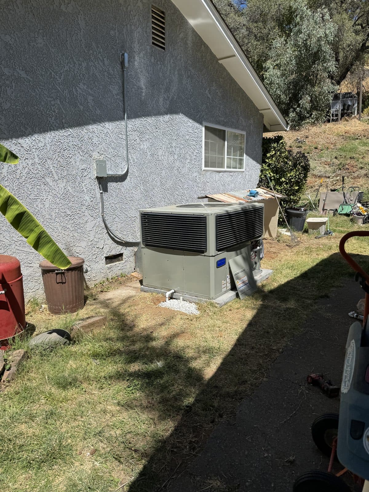 HVAC package unit installation